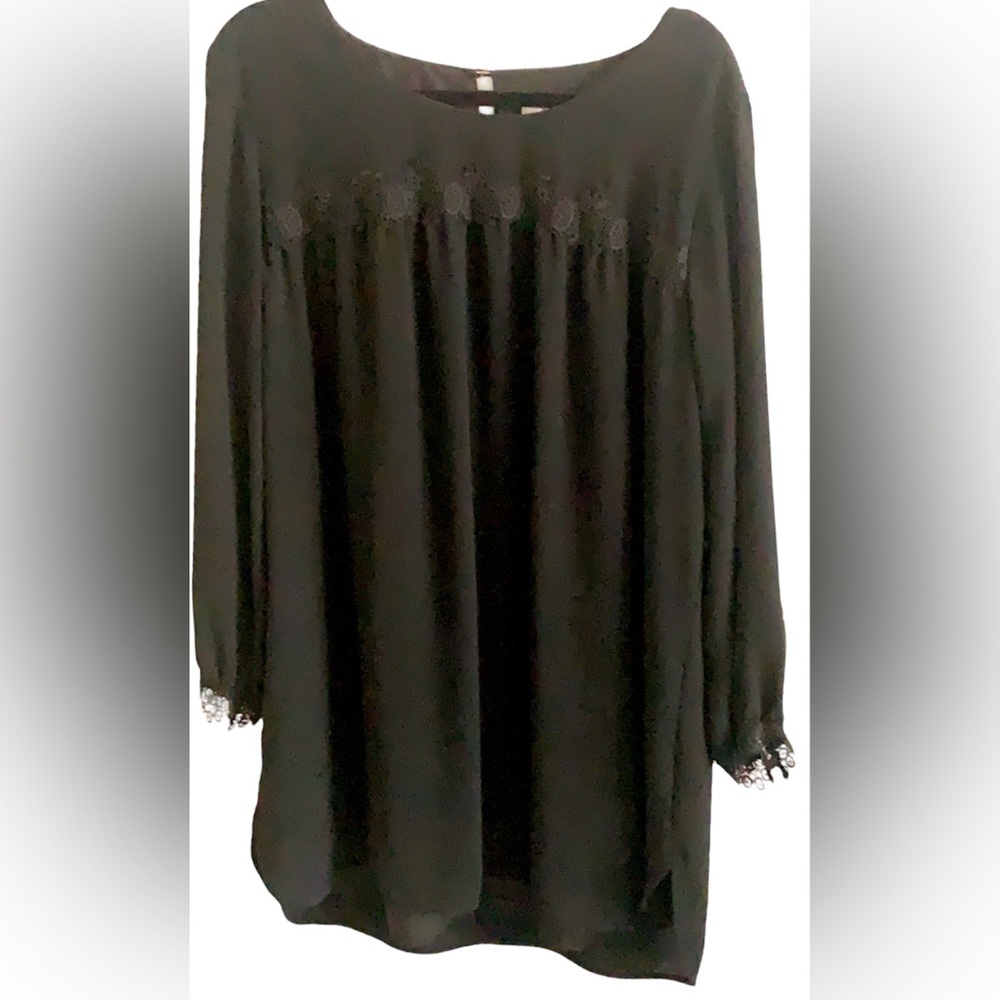 L A New Day Long Sleeve Lace Dress